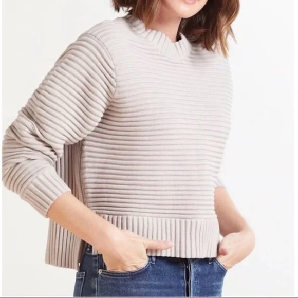 Varley Women’s Beige Talbert Ribbed Sweater Size XSmall - Picture 1 of 13